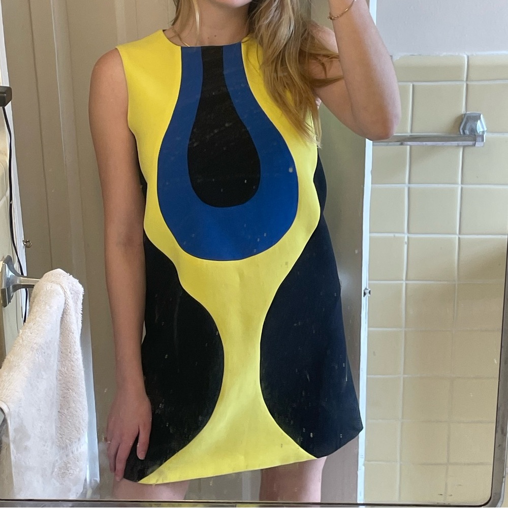 Retro a line mini dress